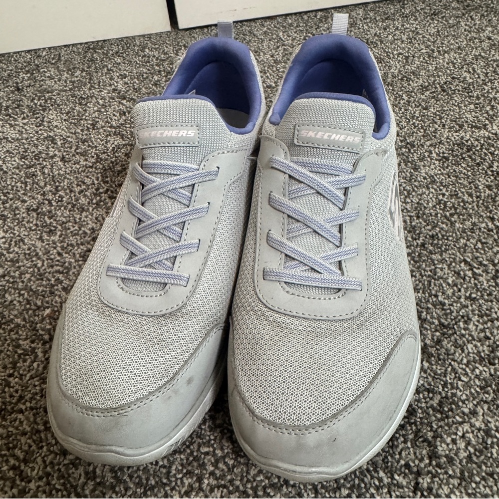 Skechers Summits Hands Free Slip-Ins Sneakers Comfort Purple Gray Woman’s Size 9 - Picture 2 of 8